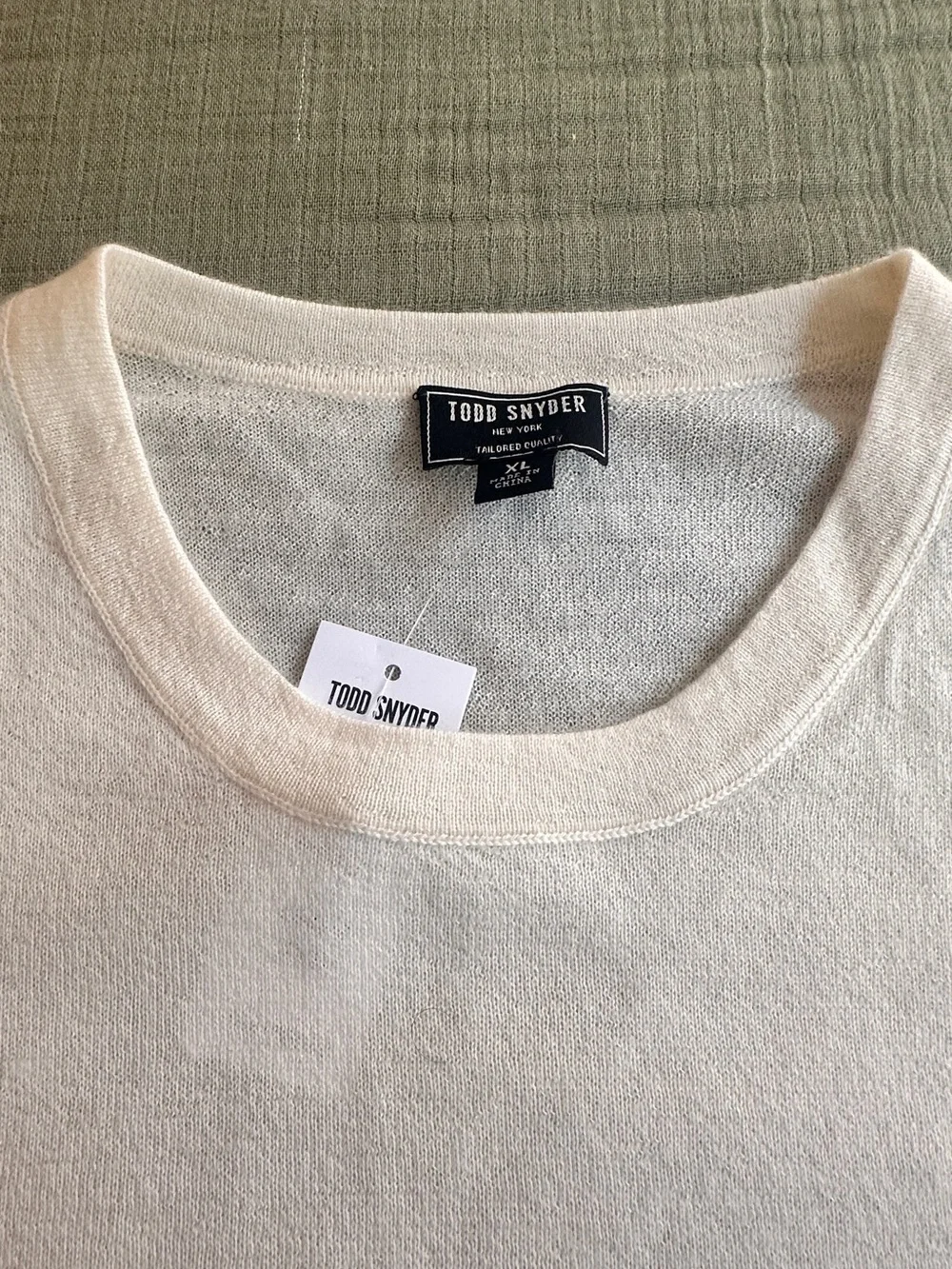 Todd Snyder White Short Sleeve Pocket Tee